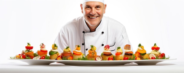 Kucharz przygotowujący danie